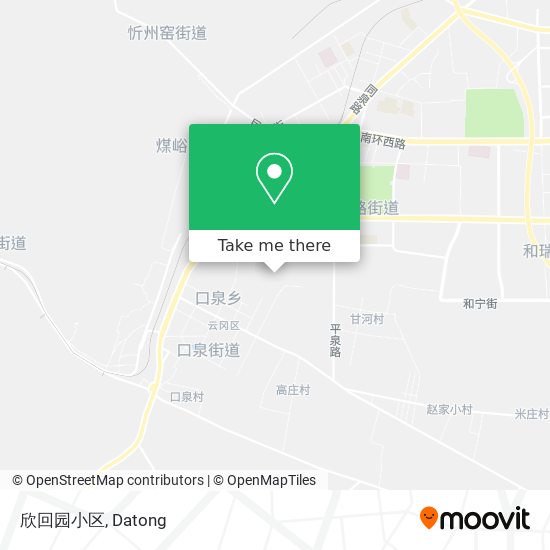 欣回园小区 map
