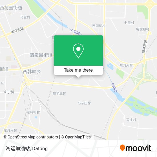 鸿运加油站 map