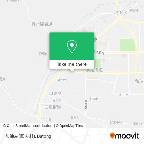 加油站(回去村) map