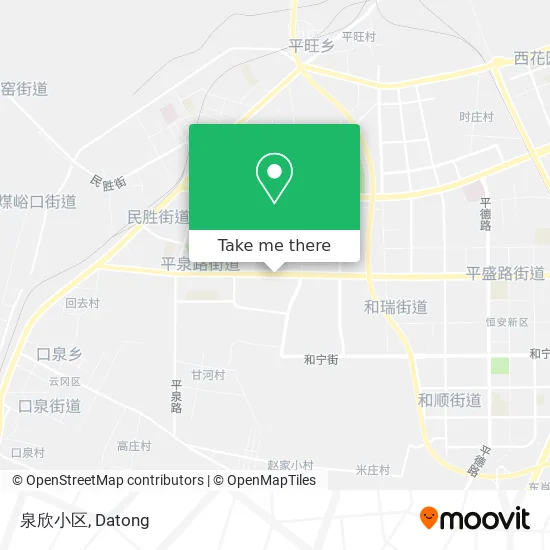 泉欣小区 map