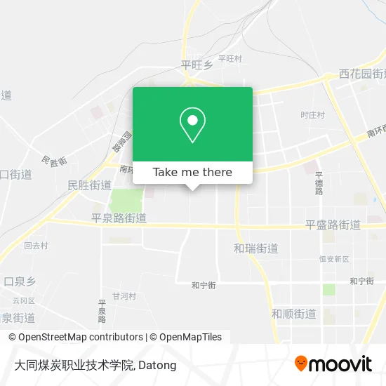 大同煤炭职业技术学院 map