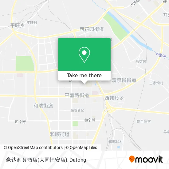 豪达商务酒店(大同恒安店) map