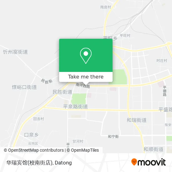 华瑞宾馆(校南街店) map