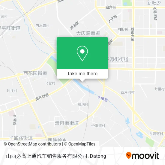 山西必高上通汽车销售服务有限公司 map