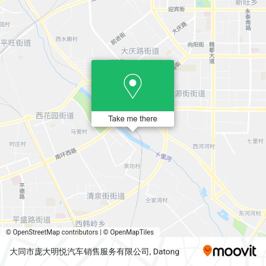 大同市庞大明悦汽车销售服务有限公司 map