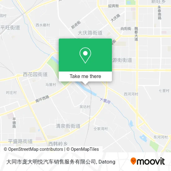 大同市庞大明悦汽车销售服务有限公司 map