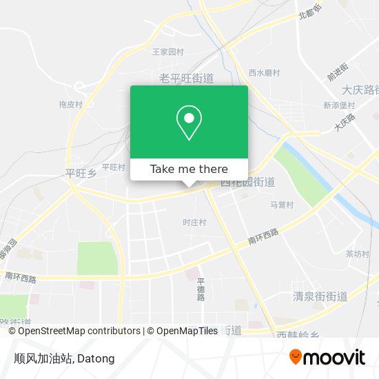 顺风加油站 map