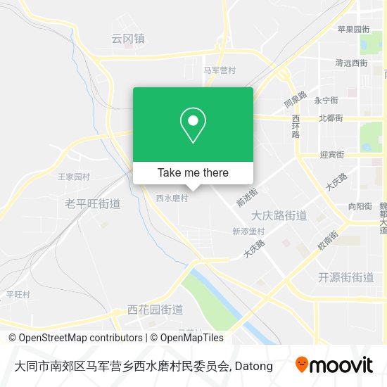 大同市南郊区马军营乡西水磨村民委员会 map