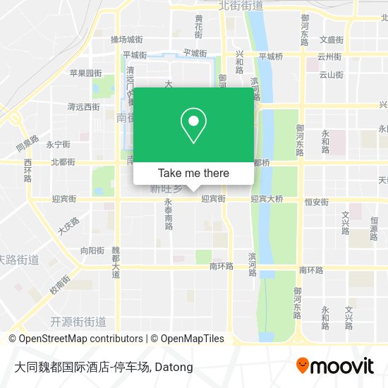 大同魏都国际酒店-停车场 map
