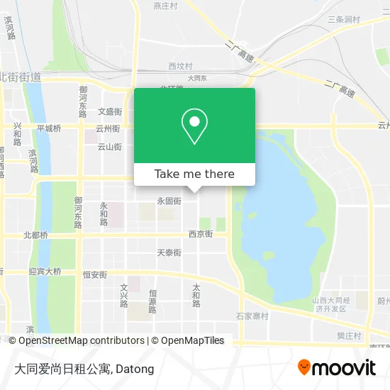 大同爱尚日租公寓 map