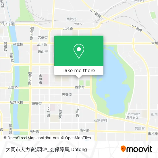 大同市人力资源和社会保障局 map