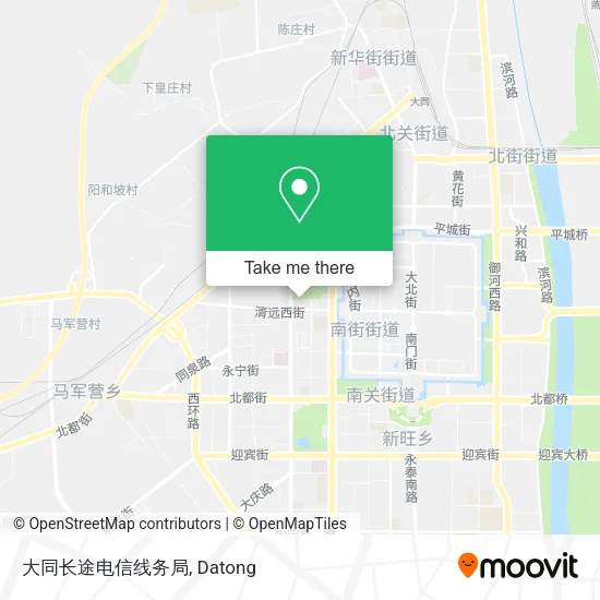 大同长途电信线务局 map