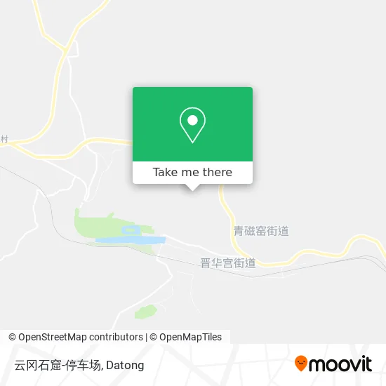 云冈石窟-停车场 map