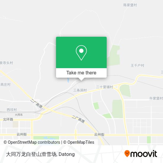 大同万龙白登山滑雪场 map