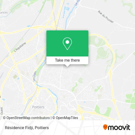 Résidence Fidji map