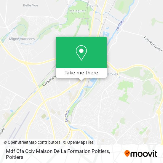 Mdf Cfa Cciv Maison De La Formation Poitiers map