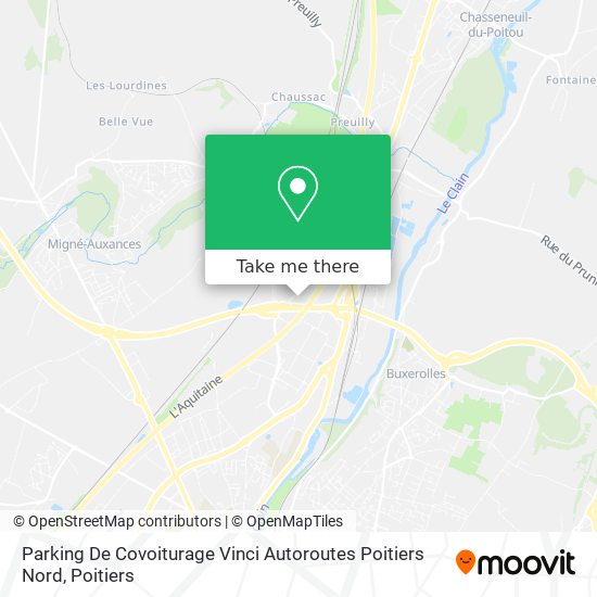 Mapa Parking De Covoiturage Vinci Autoroutes Poitiers Nord