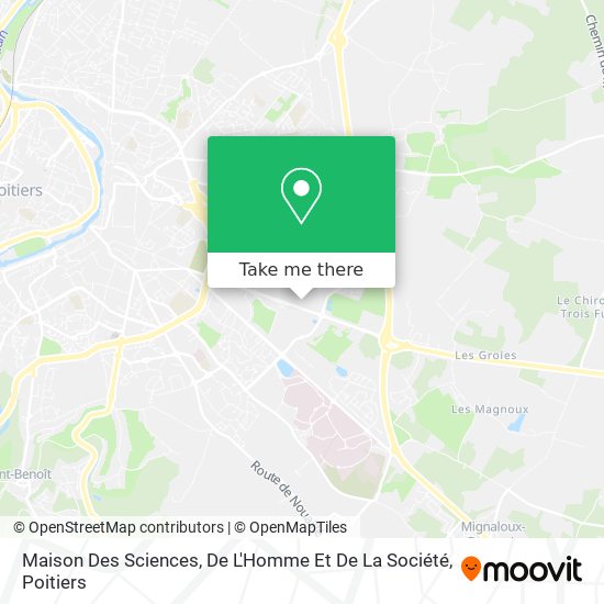 Maison Des Sciences, De L'Homme Et De La Société map