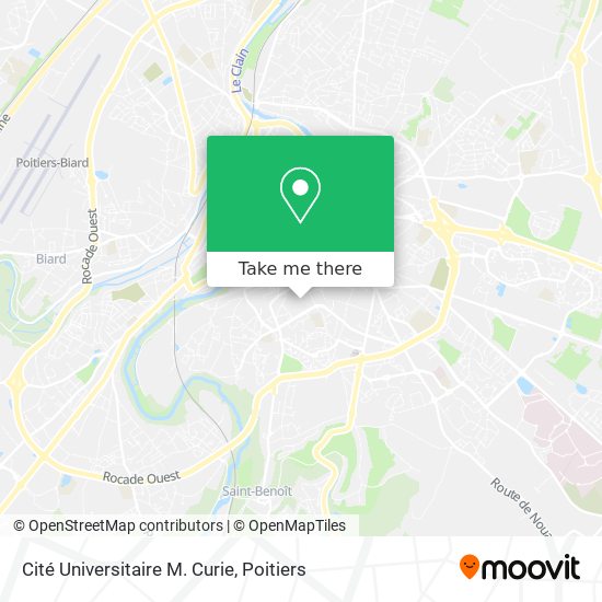 Cité Universitaire M. Curie map