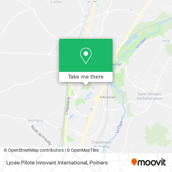 Lycée Pilote Innovant International map