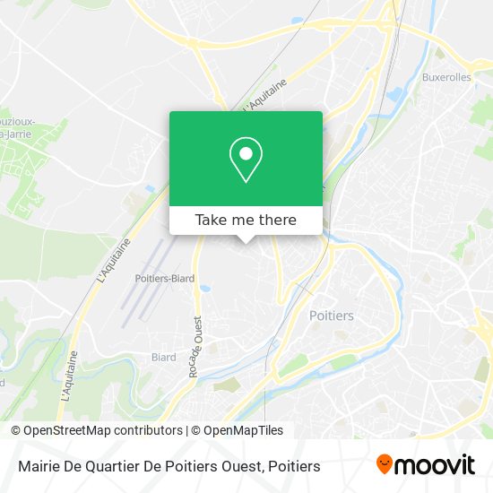 Mairie De Quartier De Poitiers Ouest map