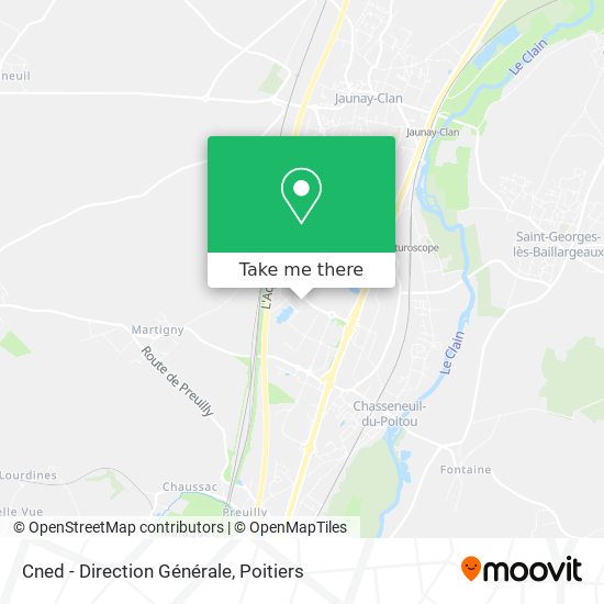 Cned - Direction Générale map