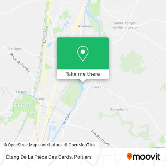 Étang De La Pièce Des Cards map