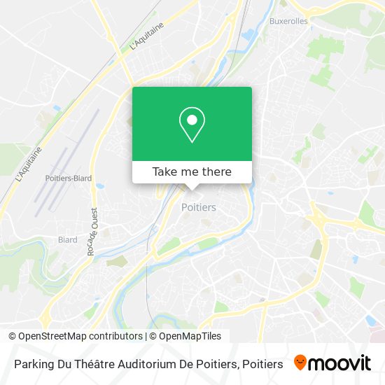 Mapa Parking Du Théâtre Auditorium De Poitiers