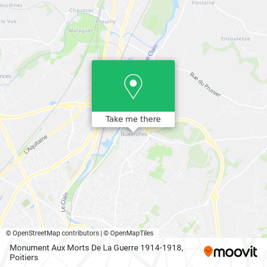 Monument Aux Morts De La Guerre 1914-1918 map