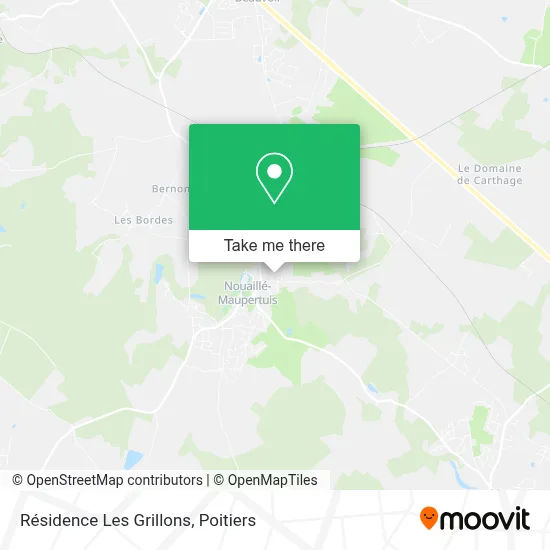 Résidence Les Grillons map