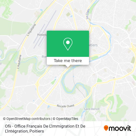 Ofii - Office Français De L'Immigration Et De L'Intégration map