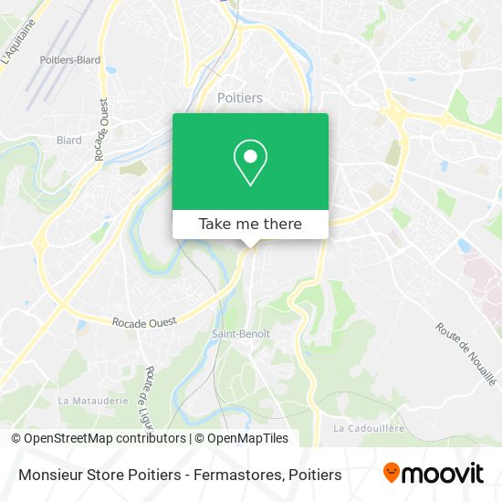 Monsieur Store Poitiers - Fermastores map