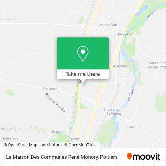 La Maison Des Communes René Monory map