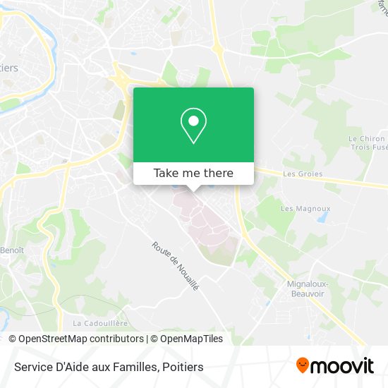 Service D'Aide aux Familles map