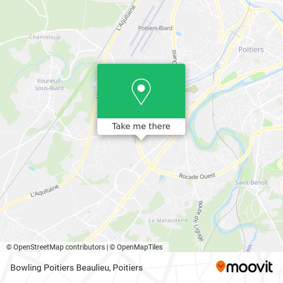 Bowling Poitiers Beaulieu map
