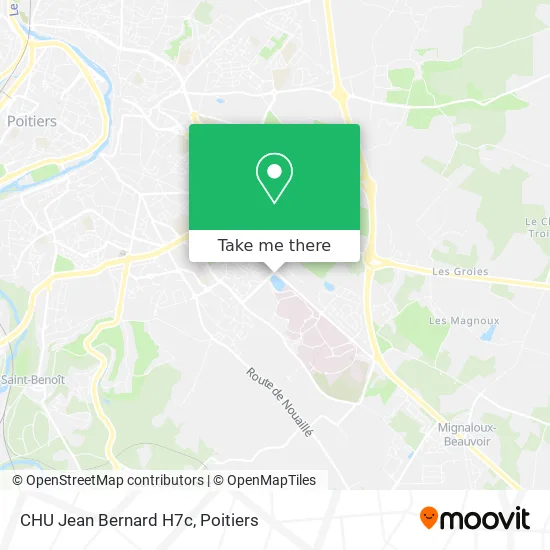 CHU Jean Bernard H7c map