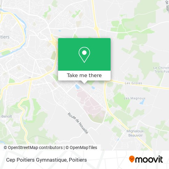 Cep Poitiers Gymnastique map