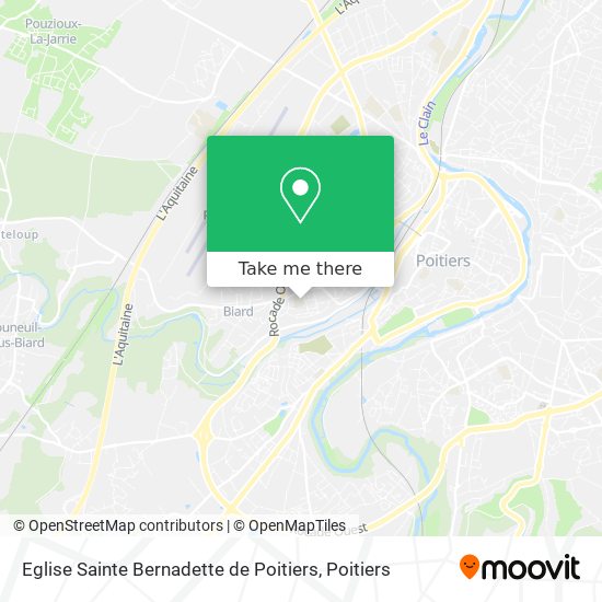 Eglise Sainte Bernadette de Poitiers map