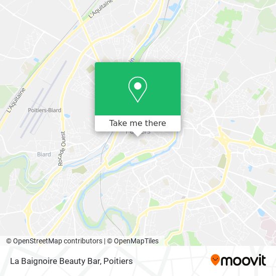 La Baignoire Beauty Bar map