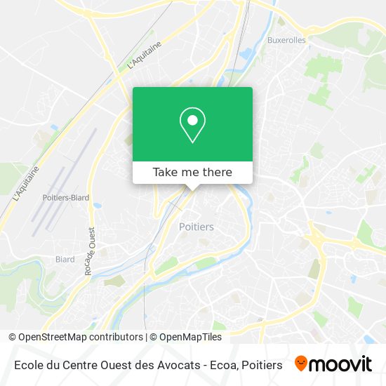 Ecole du Centre Ouest des Avocats - Ecoa map