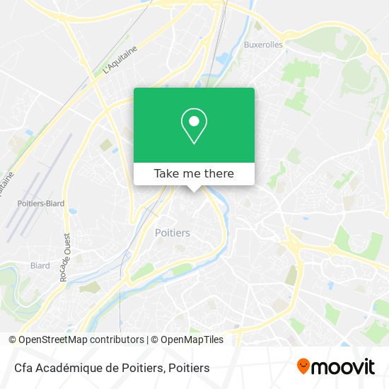 Cfa Académique de Poitiers map