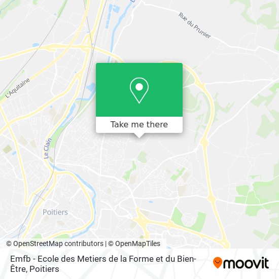 Emfb - Ecole des Metiers de la Forme et du Bien-Être map