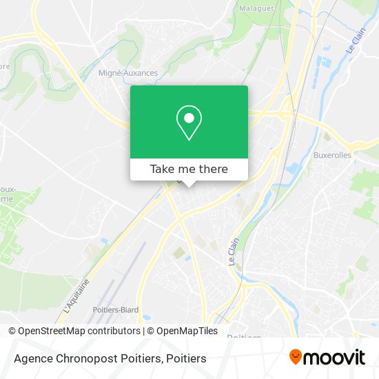 Mapa Agence Chronopost Poitiers