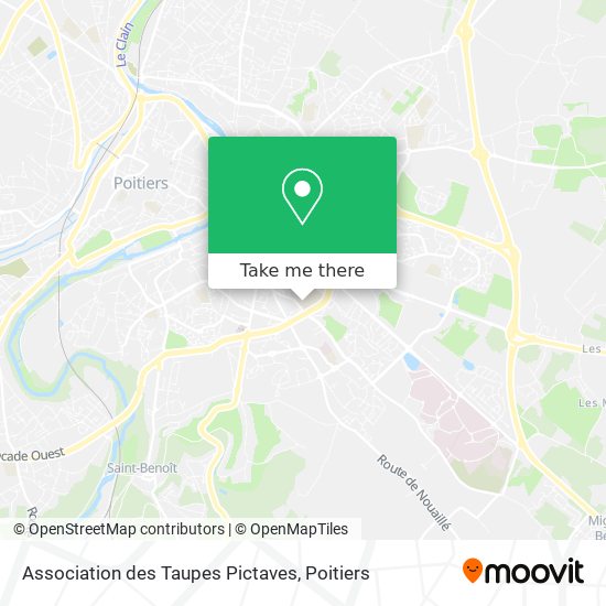 Mapa Association des Taupes Pictaves