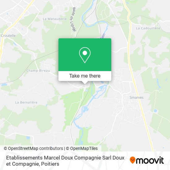 Mapa Etablissements Marcel Doux Compagnie Sarl Doux et Compagnie