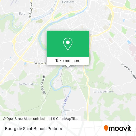 Bourg de Saint-Benoit map