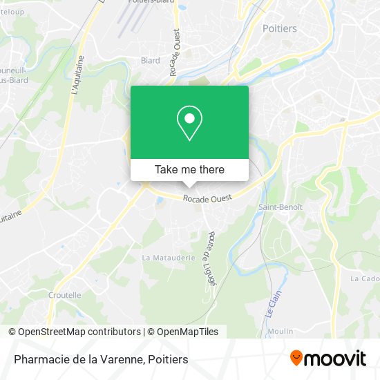 Mapa Pharmacie de la Varenne