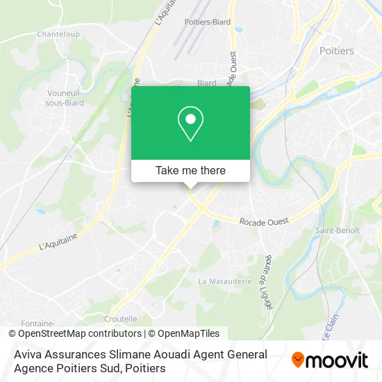 Aviva Assurances Slimane Aouadi Agent General Agence Poitiers Sud map