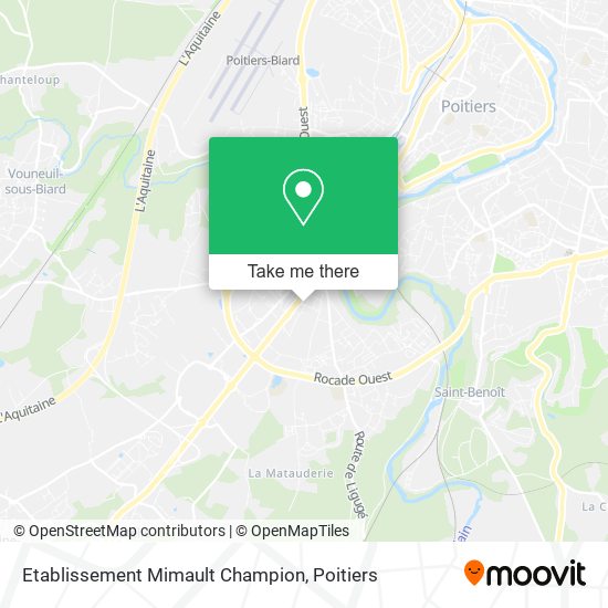 Mapa Etablissement Mimault Champion