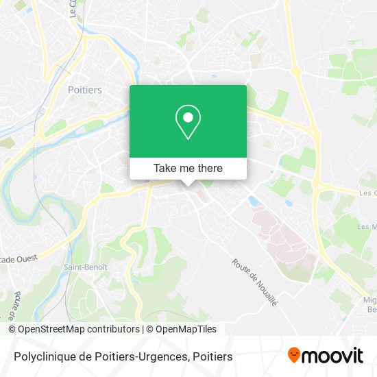 Mapa Polyclinique de Poitiers-Urgences